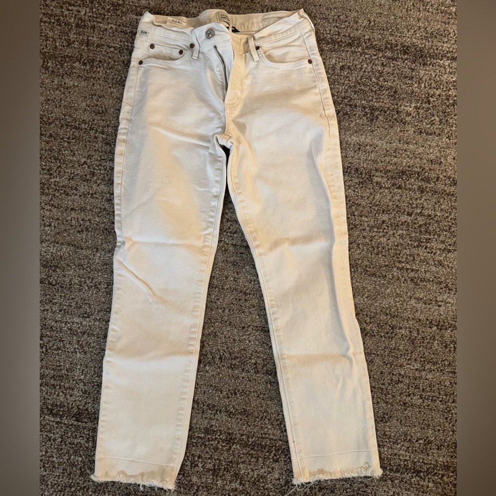 CITIZENS OF HUMANITY WOMEN'S ELLA MID RISE SLIM CROP JEANS SIZE 25 - Picture 3 of 10